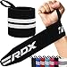 RDX Fasce Polsi Sollevamento Pesi Cinghie Passante Pollice, Approvato da IPL e USPA, Polsini Palestra Supporto Polso Wrist Wraps Polsiera Allenamento, Powerlifting, Bodybuilding, Fitness, Uomo Donna immagine