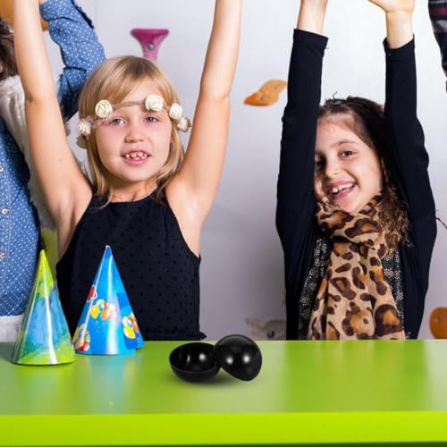ULTECHNOVO 8er Set Kunststoffkugeln zum Befüllen, 7cm Leere Kapseln für Kaugummi-Automaten & Tombola, Blickdichte Kunststoffkapseln (4X Schwarz, 4X Weiß), Ideal für DIY