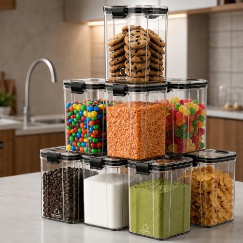 HomeWiz Airtight Kitchen Storage Box 1100ml x8 - Image 2