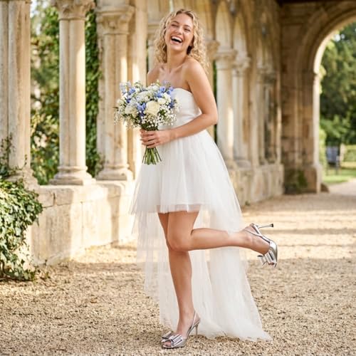 Image of Satin High Heels Slingback Open Toe Mules Sandals Bow Stiletto Sexy Heels Comfortable Wedding Party Shoes