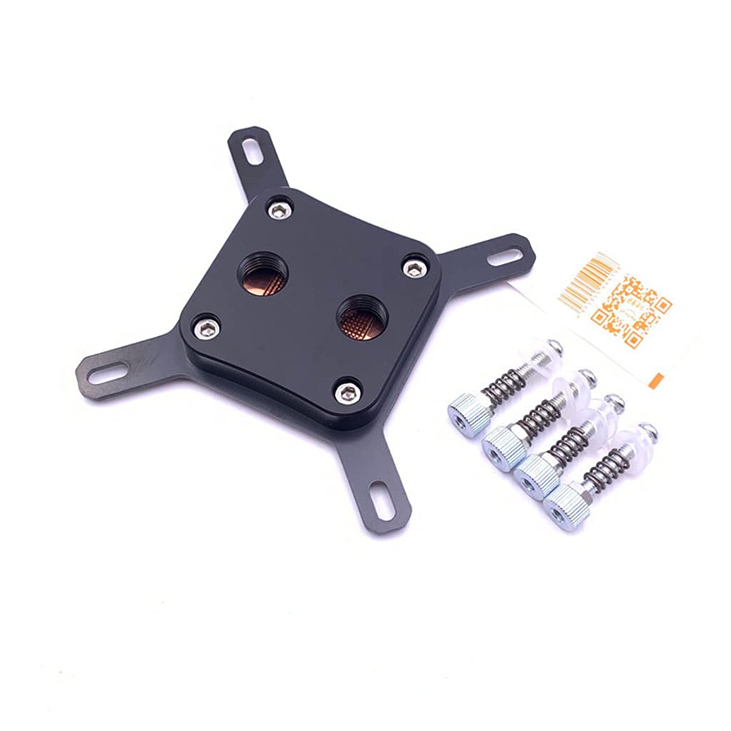 Bloc refroidissement eau acier inoxydable 9x9cm ordinateur portable PC - 8