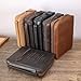 Polare Full Grain Leather Bible Cover Church Bag Bible Protective Book Holder Carrying Case Folder Organizer Portfolio, Dark Brown