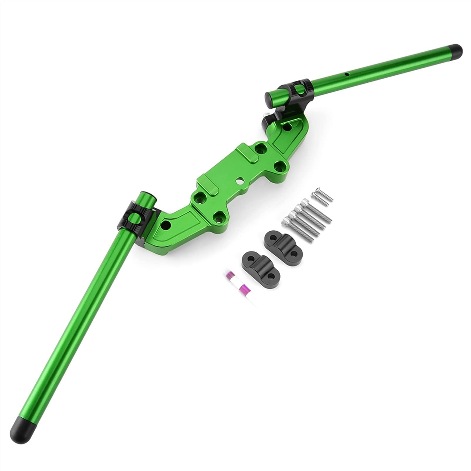 Guidon 22mm Kawasaki Z900 ajuster position conduite plaque séparée verte