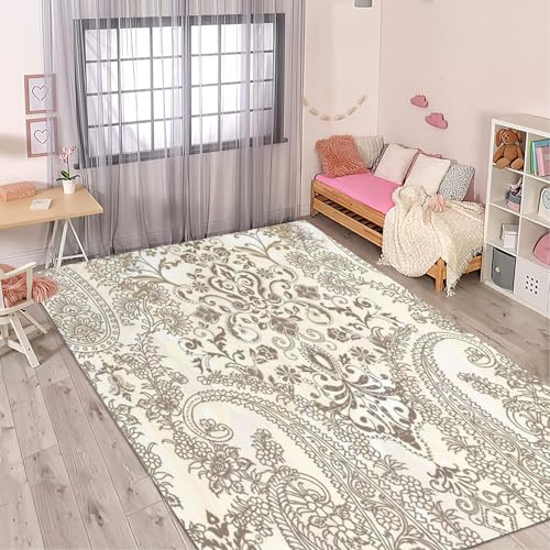Tapis de salon doux 140x200 cm pour chambre à coucher