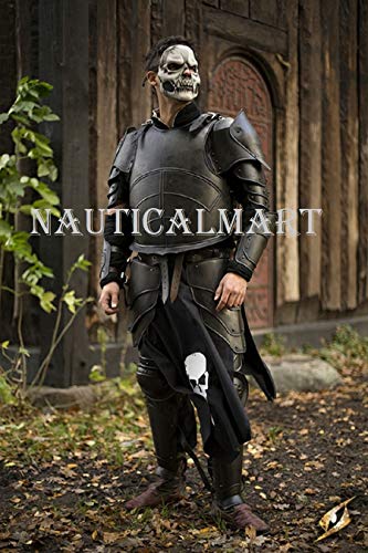NauticalMart Armor ConQuest Undead Armour Set Complete Package Black Halloween costume