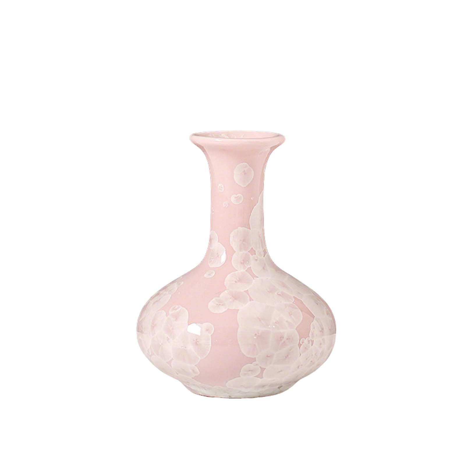 Vase pour pampas rose et décoration de cheminée ou entrée chaleureuse