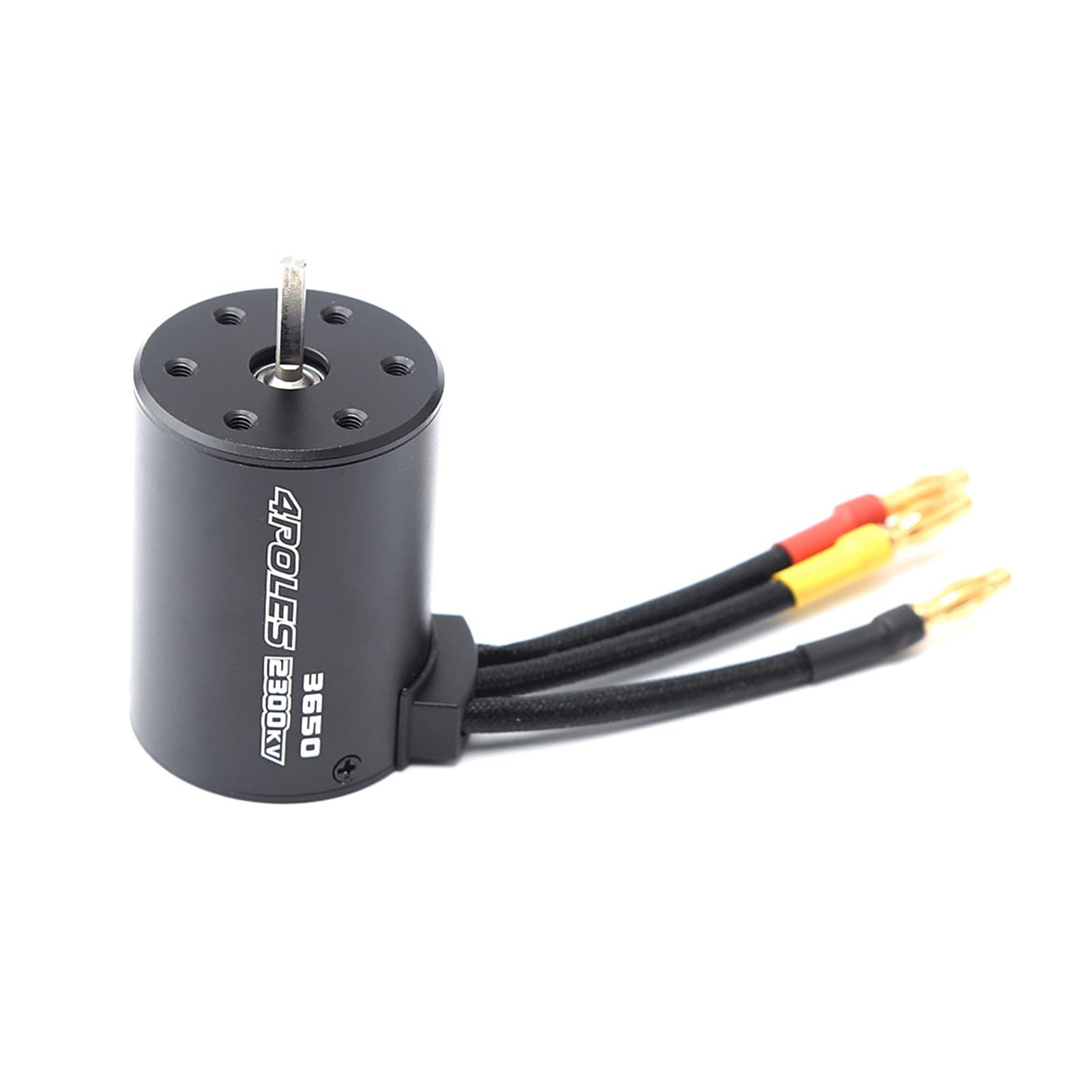 Wakects Bürstenloser 3650-Motor, Wasserdicht, 2300 KV, Motor mit Drehmoment für 1/10 RC-Autos und -LKWs (Black)