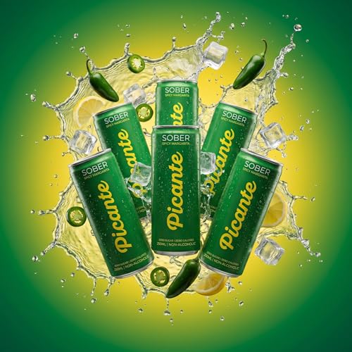 Image of SOBER Picante Non Alcoholic Drink | 0 Sugar & 0 Calories | 6 Cans