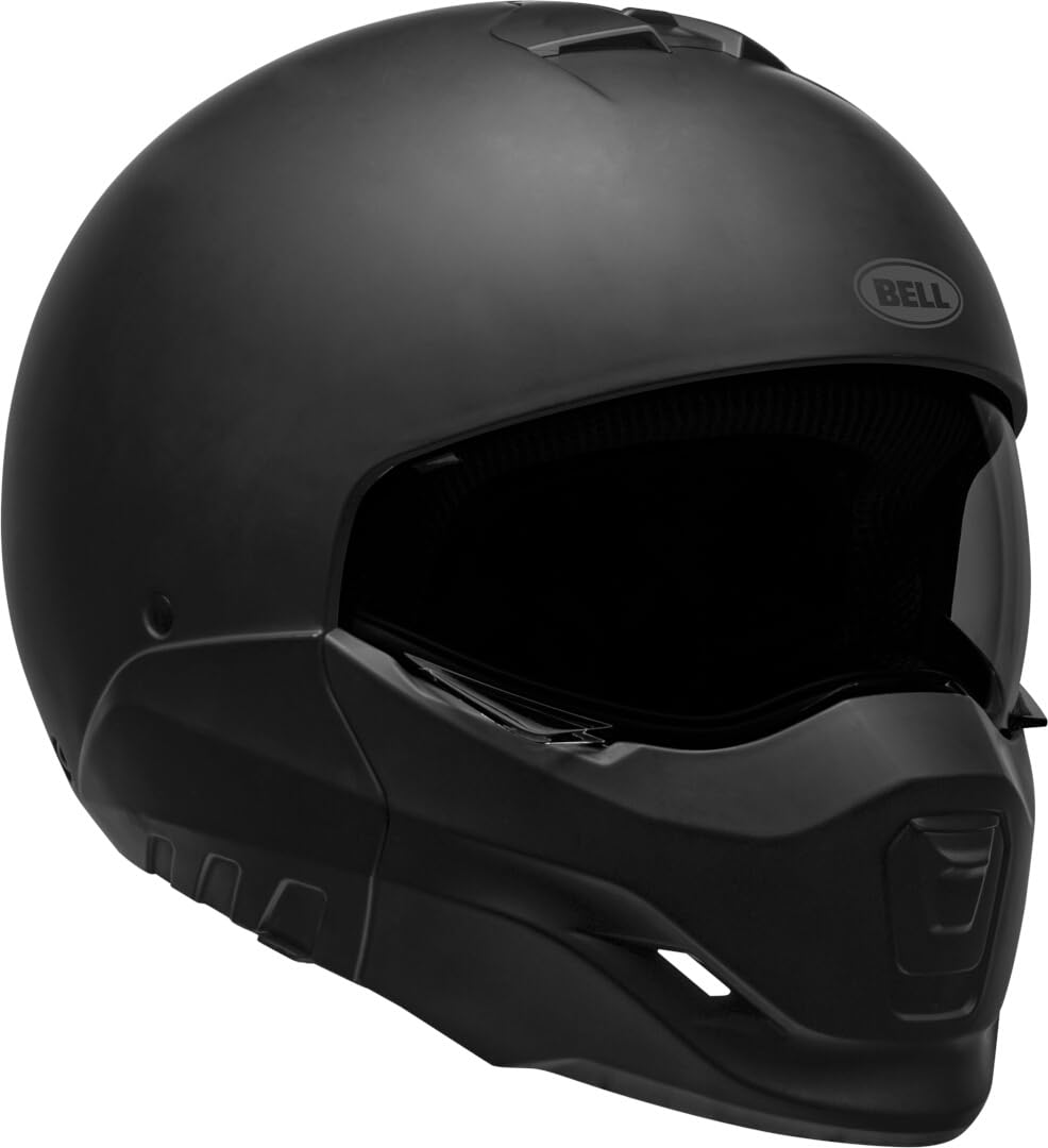 Bell - BROOZER SOLID ECE Helme - Erwachsene Unisex - Schutzausrüstung, Fahrradhelm, Straßenhelm, Straßen-Schutzhelm, Matt Schwarz, L