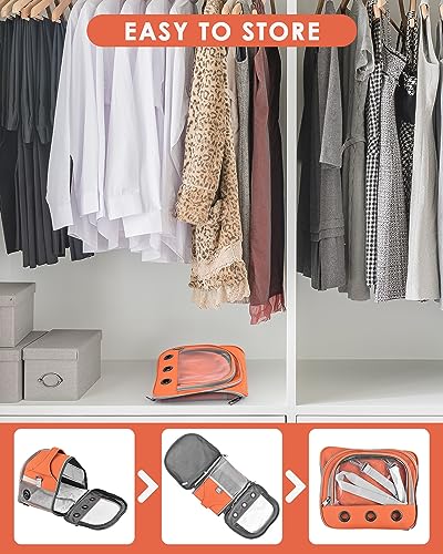 bissap guinea pig carrier bag portable small animal carrier pouch for hamster chinchilla rabbit gerbil hedgehog sugar glider outgoing travel carrying case -orange