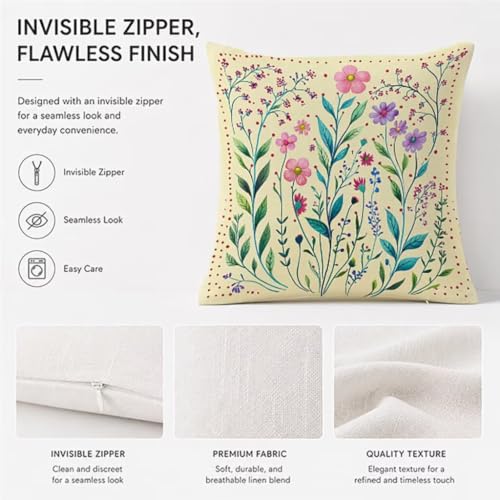 Lin coussin extérieur impérméable 60x60 de qualité supérieure beige - 6