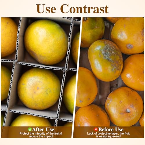 UKCOCO Umzugskarton Trennwände Set, Gläserkarton Umzugskisten, Karton für Gläser Transport, 33.5 x 8 x 0.3 cm, Khaki, 12 Stück