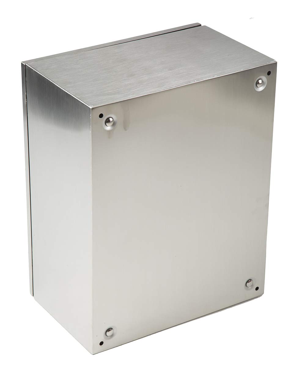 RS PRO Edelstahl 304 Wandanschlusskasten farblos IP66, HxBxT 360 mm, 240 mm x 150 mm