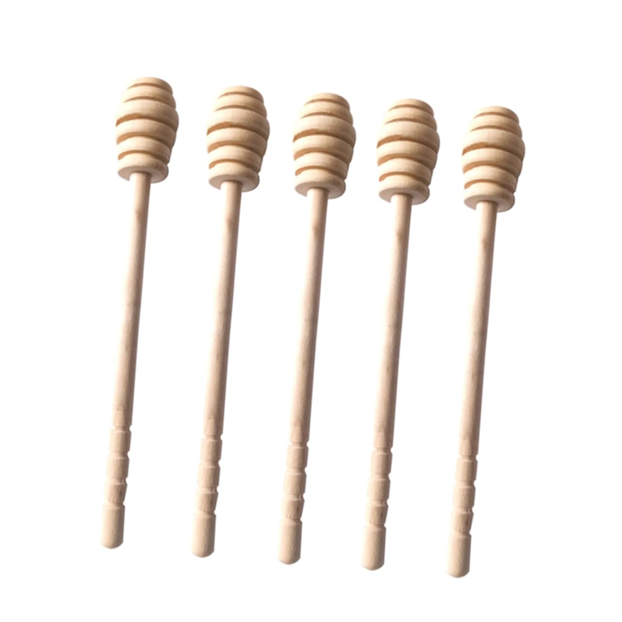 STOBAZA 10pcs Stirring Spoon Scoopers for Jars Honeycomb Stick Honey Jar Dipper Honey Dipper Honey Spoon Dipper Honey Stirrer Honey Server Honey Ladle Coffee Stir Sticks Wooden re-usable