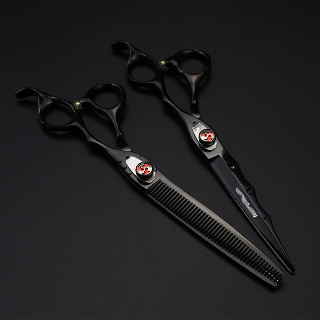 7.0 Inch Thinning Scissors Pet Haircut Professional Pet Dog Grooming Scissors Polishing Tool (D 1)