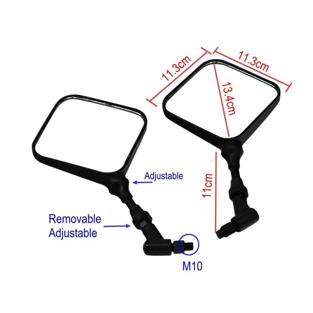 Rétroviseur Rétroviseur De Moto Scooter Moto ATV Rétroviseurs Arrière M10 Pièce De Modification