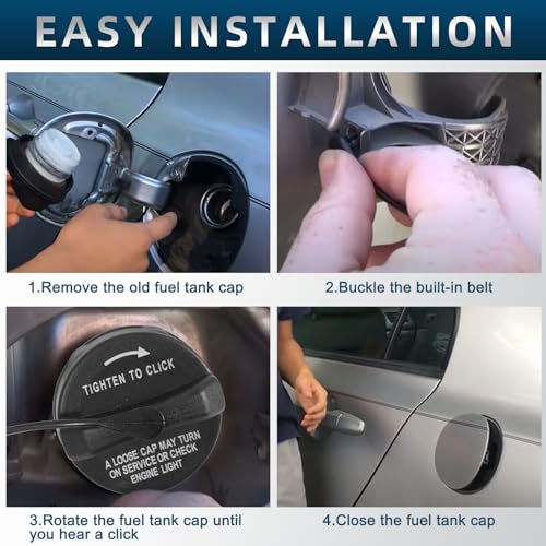 Fuel Tank Cap Gas Cap Compatible with 2000-2019 Dodge Ram 1500 2500 3500 Charger Challenger Dart Jeep Wrangler JK Durango Journey Nitro Grand Caravan Caliber Dakota Replace# 52030377AB - Image 6