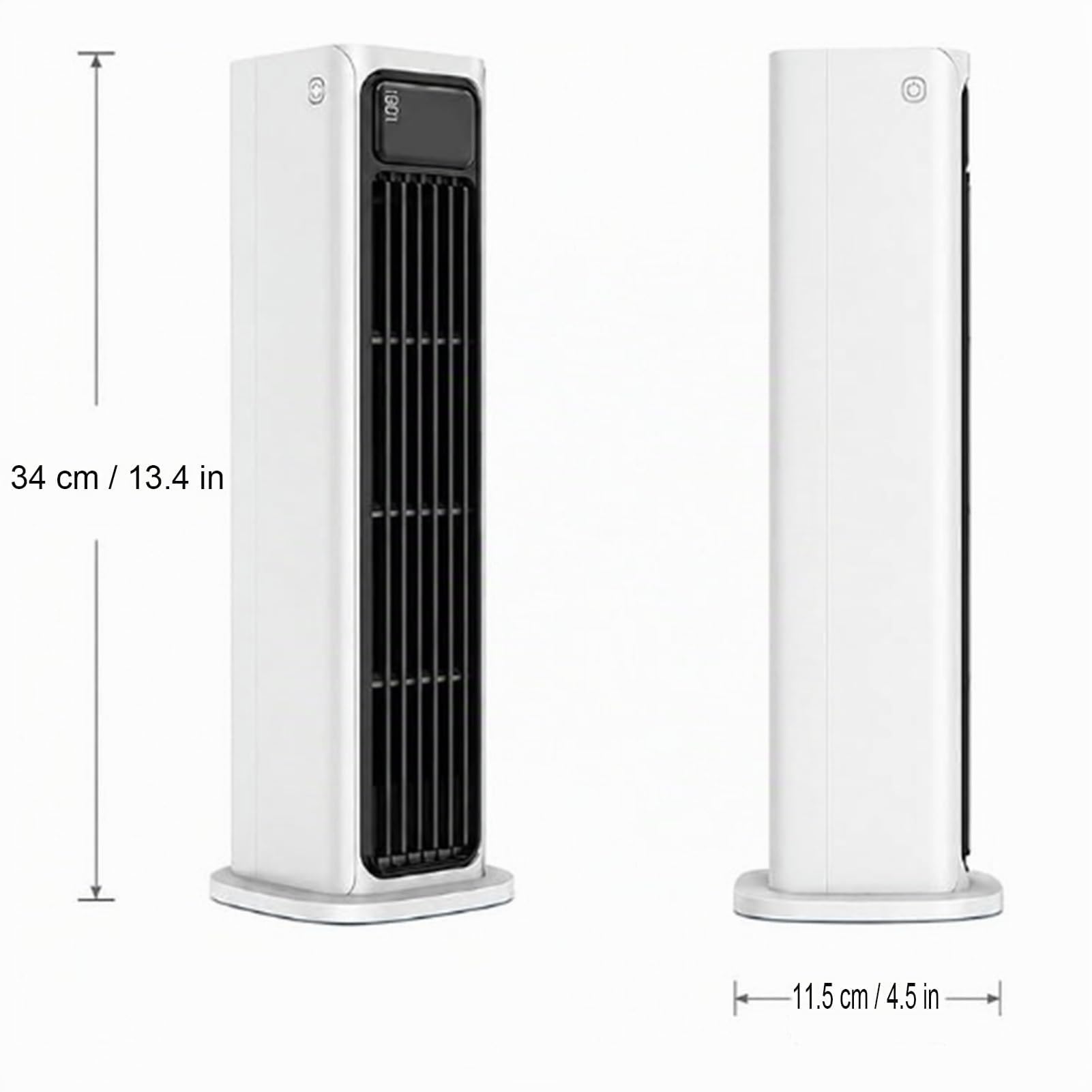 Ventilatore a Torre Verticale Portatile Raffreddamento Operazione Silenziosa con Telecomando Ventilatore da Pavimento per Camera da Letto Ufficio,Nero