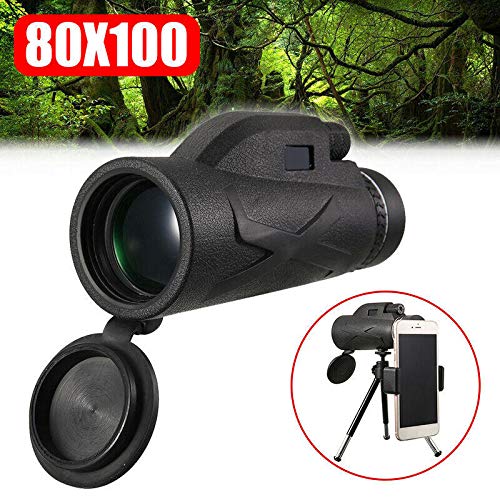 Telescopio monoculare con Zoom HD 80X100, Esercito Militare, Impermeabile, Professionale, per Escursionismo, Birdwatching, Viaggi all'aperto, Visite turistiche