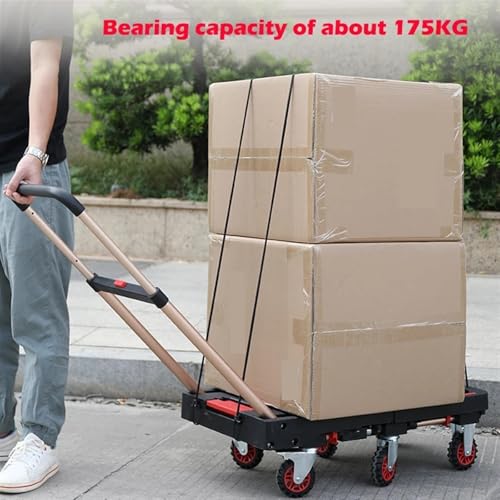 Carro plegable mano capacidad 135 kg para carga miniatura 3