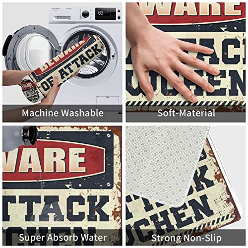 Tapis d'automne Paillasson Fall Beware of Attack Lowchen aux finitions durables