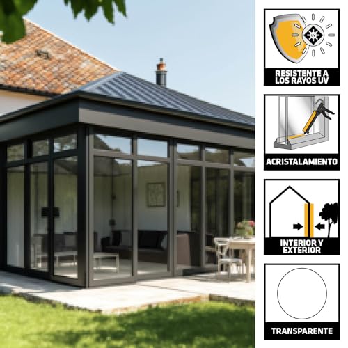 Miniatura 2 de Sika - Silicona Universal - Sikaseal 171 Multiusos - Transparente - Sellador De Silicona Para Acristalamientos - Resistente Al Moho - 300ml