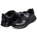 Liberty Boy's Hook & Loop School Uniform Shoes-Eva-Vel-Black-8-Big gallery image