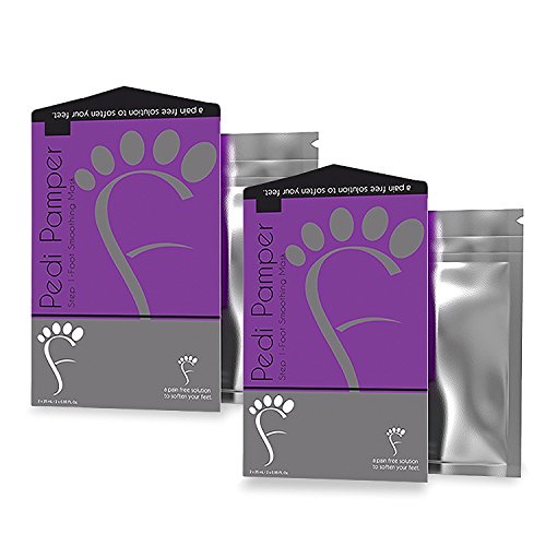 2pack foot feel mask results guaranteed de exfoliating feet peeling mask for dry heels and callus removal
