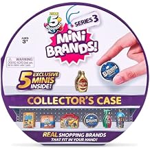 5 Surprise Mini Brands Series 3 Collectors Case - Store & Display 30 Minis with 5 Exclusive Minis by ZURU, Multi