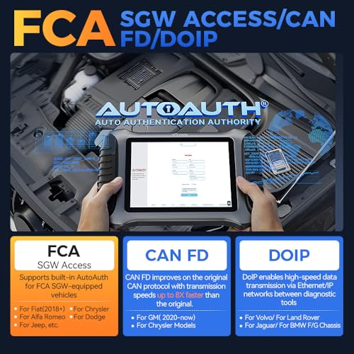 XTOOL IP900BT OBD2 Scanner, Car Diagnostic Tool with 41+Reset, ECU Coding Automotive Scanner, Wireless Vehicle Scan Tool, 4000+ Bidirectional Scan Tool, CANFD/DoIP/FCA Autoauth, Full System - Image 6