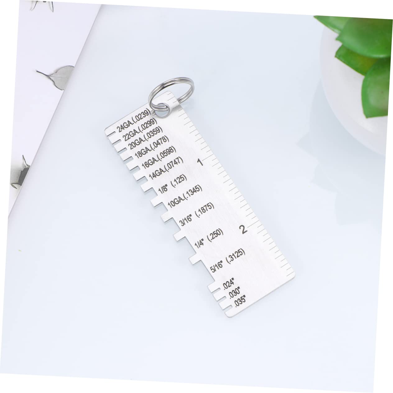 FUNOMOCYA 3pcs Welding Tools and Accessories Thickness Gauge Welding Supplies Wire Gauge Marking Gauge Welding Accessories Belt Tension Gauge Gauge Stainless Steel Silver