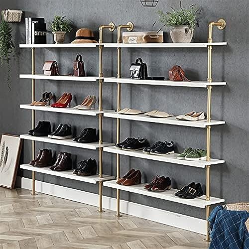 Étagère à chaussures design suspendu et structure multicouche robuste - 3