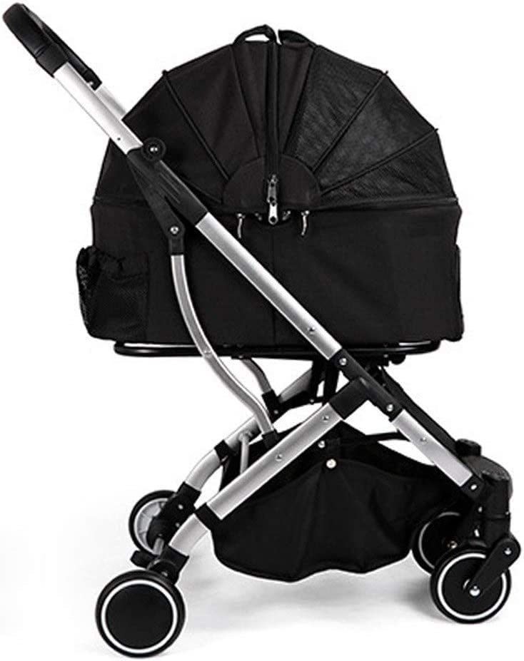 BingoPaw Passeggino Per Cani Pieghevole - Portata 20kg Con Cestino Rimovibile E Copertura Antipioggia - Foto 6