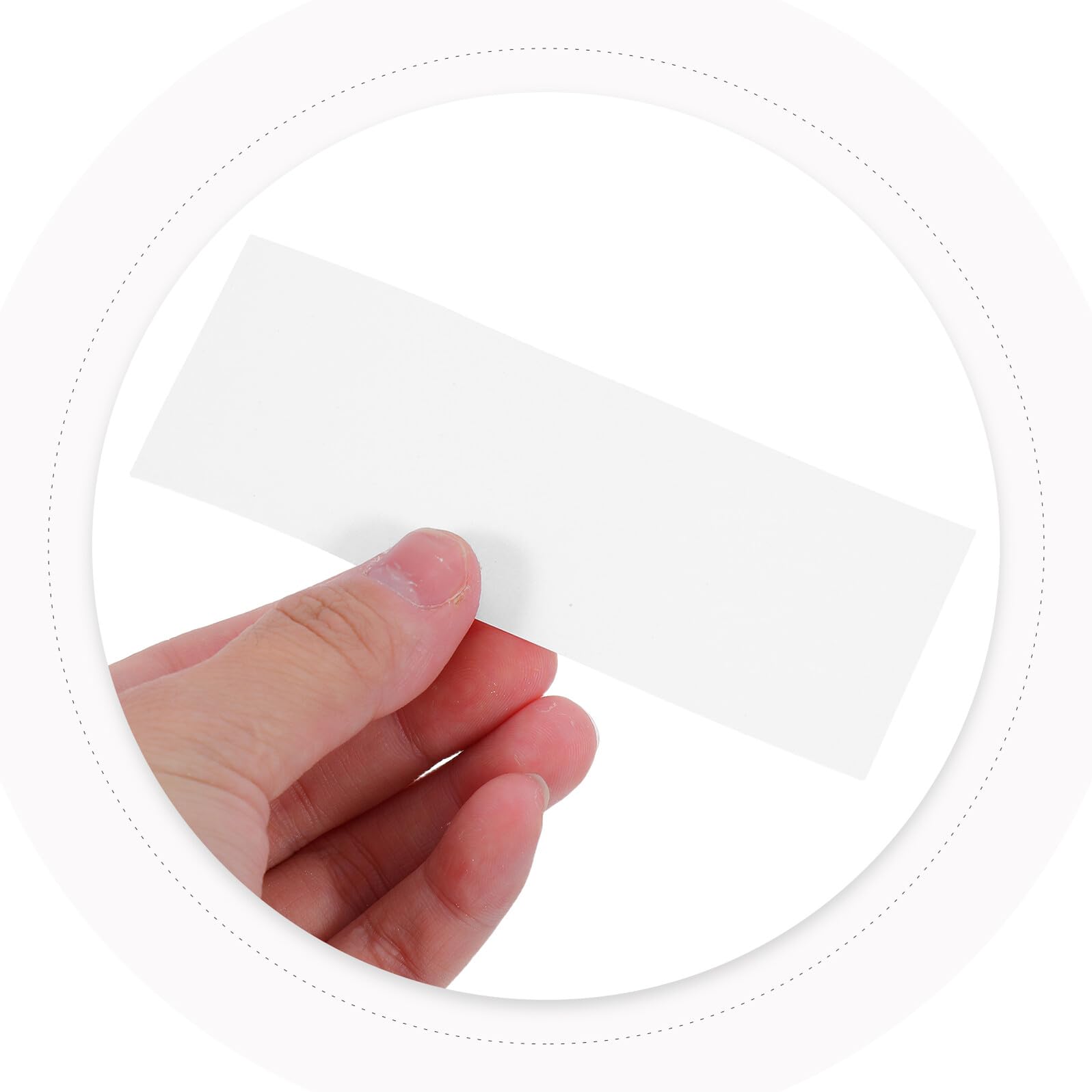 Baluue 500 Pezzi Fascette Adesive per Tovaglioli di Carta Usa e Getta, Anelli Porta Tovaglioli per Posate, Involucro Monouso per Utensili, Adatti per Matrimoni, Feste e Ristorazione
