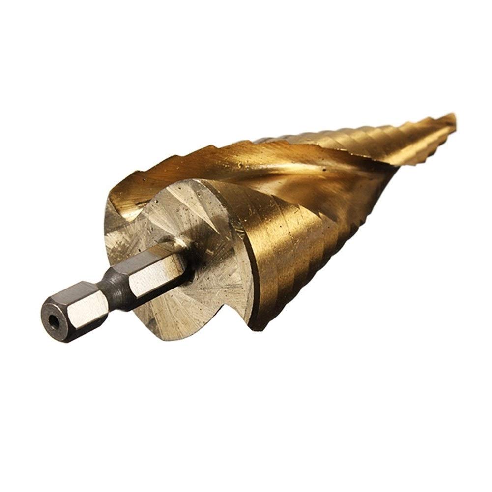 Wiercenie wiertła stopniowe pokryte tytanem wiertło stopniowe 4-12/20/32mm HSS drewno wiertło do metalu sześciokątny trzpień do wycinania otworów wiertło rdzeniowe (kolor: 4 12 20 32mm zestaw) (4 32