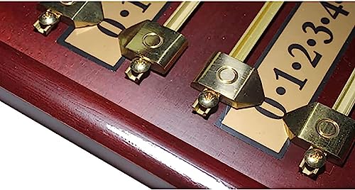 Tablero de Marcador para Snooker, Tablero de Madera con Deslizadores de Latón, Rieles y Punteros de Latón Macizo, Ideal para Amantes del Billar y del Juego de Snooker miniatura 6