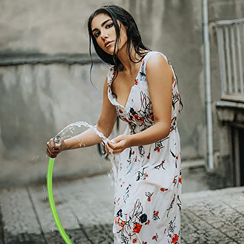 Fevone Garden Hose 75 Ft, Drinking Water Safe, Flexible And Lightweight - Kink Free, Easy To Coil, 3/4" Solid Aluminum Fittings - No Leak, 5/8" Id, Heavy Duty Water Hose #TOP2