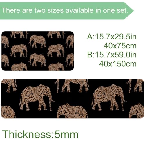 Tapetes de cocina antideslizantes: soluciona resbalones con estas 2 alfombras lavables de elefante 3