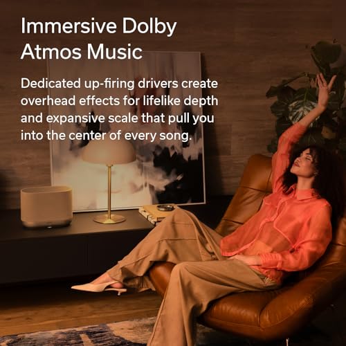 Denon Home 400 Speaker, Wireless Speaker with 6-Driver Array for Stereo and 3D Dolby Atmos Music, HEOS Multiroom Music Control, Wi-Fi, Bluetooth, Home Audio Device, AirPlay 2, Charcoal by Denon - Image 2
