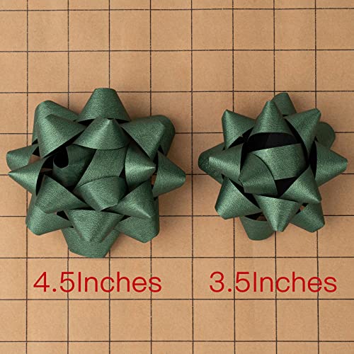 Ruspepa RGBT-HLJ-15P Paper Gift Bow Assortment - Red, Green And Gold Pattern For Birthday, Christmas thumb #3