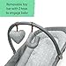 Summer Infant 2-in-1 Bouncer & Rocker Duo (Heather Gray) Convenient and Portable Rocker and Bouncer for Babies Includes Soft Toys and Soothing Vibrations