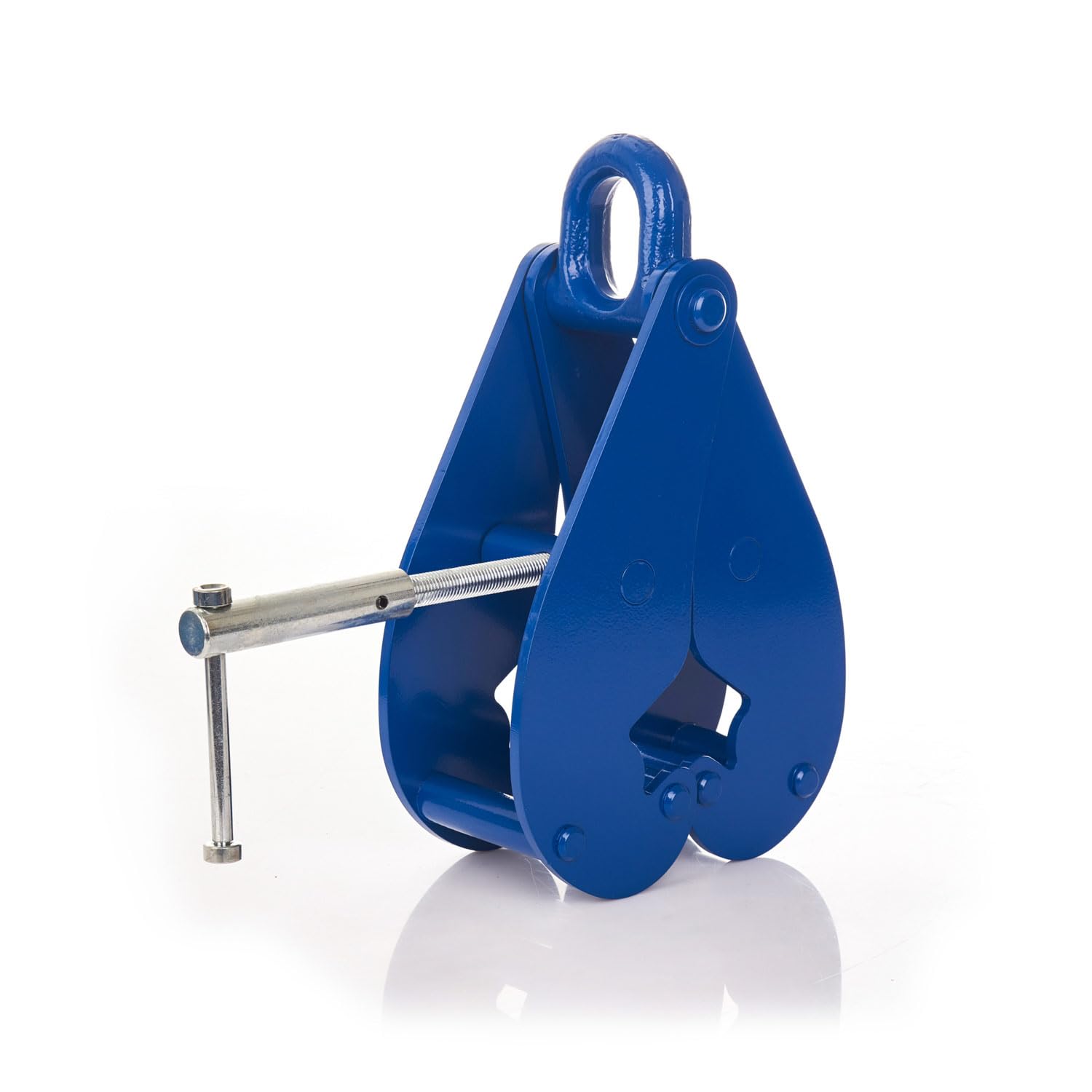Morsetto in acciaio da 3000 kg, regolabile con apertura da 80 a 320 mm, morsetto di sollevamento/morsetto di supporto in acciaio legato, per supporto a I/flangia di supporto, gru e inserto di