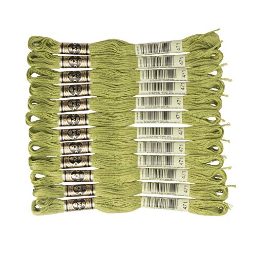 Image of DMC 6-Strand Embroidery Cotton Floss, Very Light Avocado Green