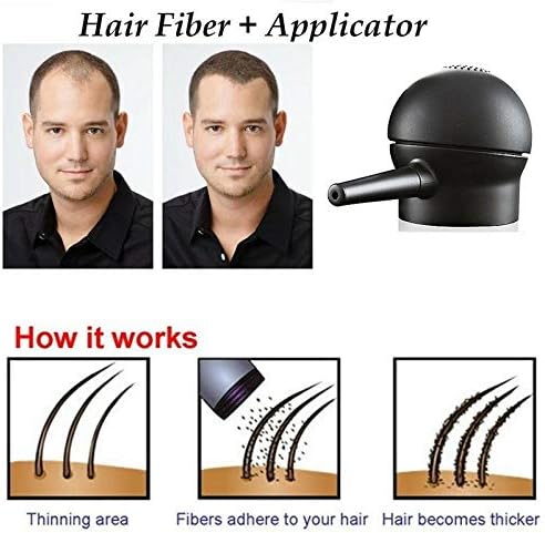 Hair Fiber Applicator - Fiber Applicator, Spray Application Atomizador Nozzle for Hair Building Fibers Hair Thickening Tools - Image 3