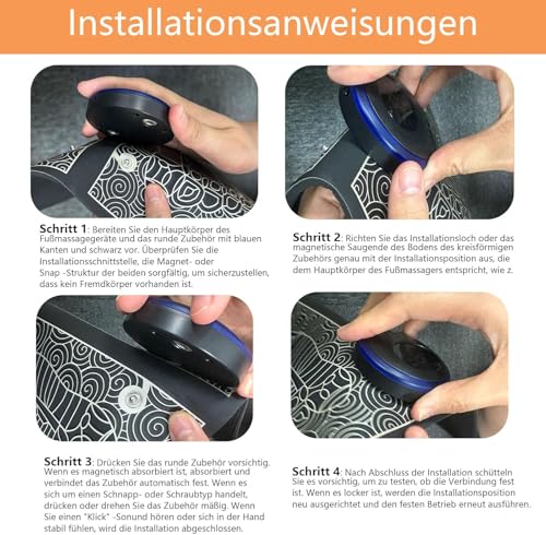 BIBIRE Masajeador de Pies EMS Eléctrico - Dispositivo de Masaje con Tecnología EMS para Mejorar la Circulación y Relajación, Portátil para Casa/Viajes - Ideal para Aliviar Fatiga y Dolor Muscular - imagen 3