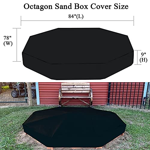 Outdoor Octagon Sand Box Cover Heavy Duty Waterproof Replacement Cover