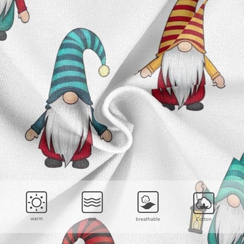 Whimsical Gnomes White Girl Underwear, Toddler Girl Panties, Girls' Cotton Brief Underwear, 2–8 Years3