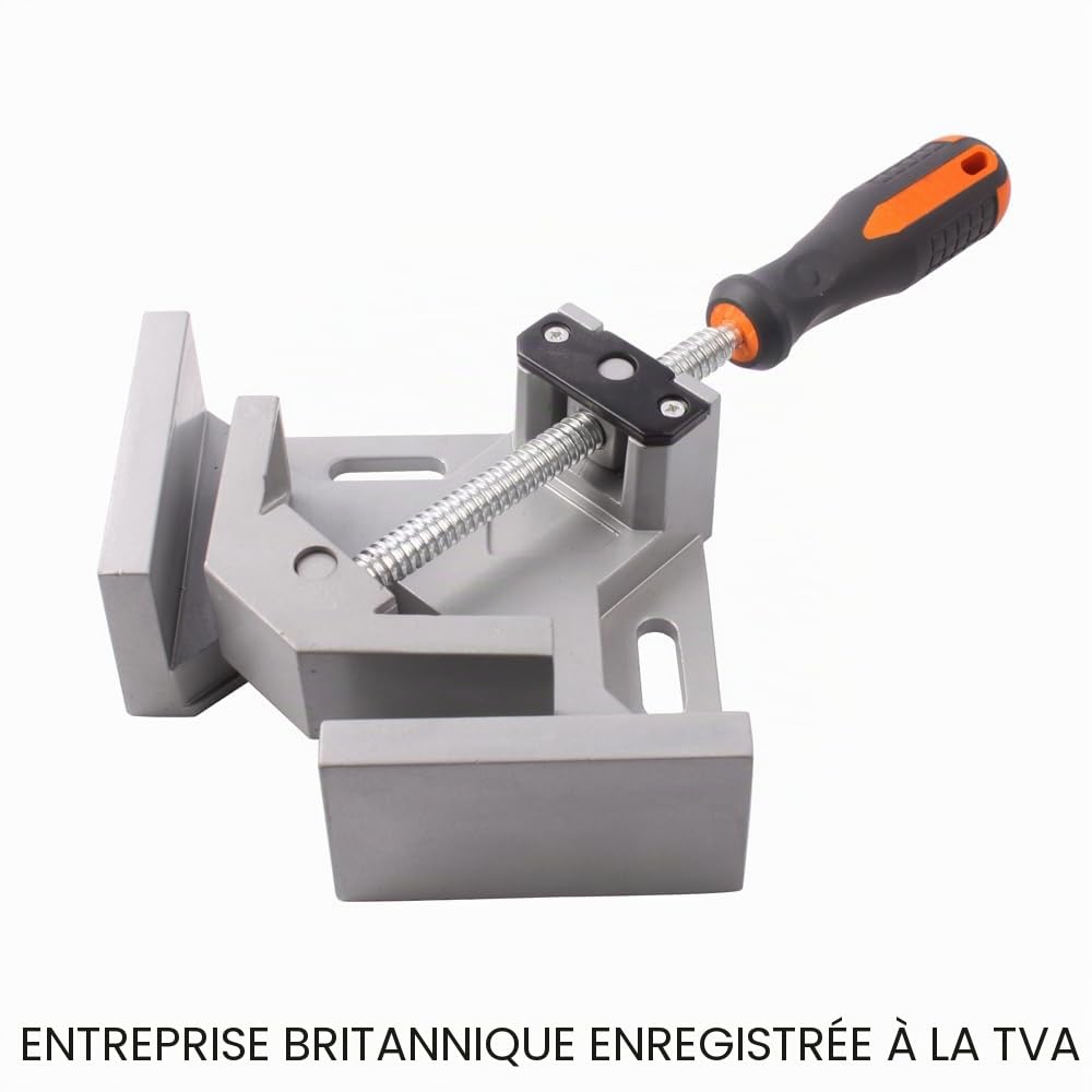 KATSU Pince à Angle Droit à 90 Degrés, 2 Pièces Robustes étau d'Angle en Alliage d'Aluminium Réglable pour Menuiserie Armoire Tiroir Charpentier Soudage