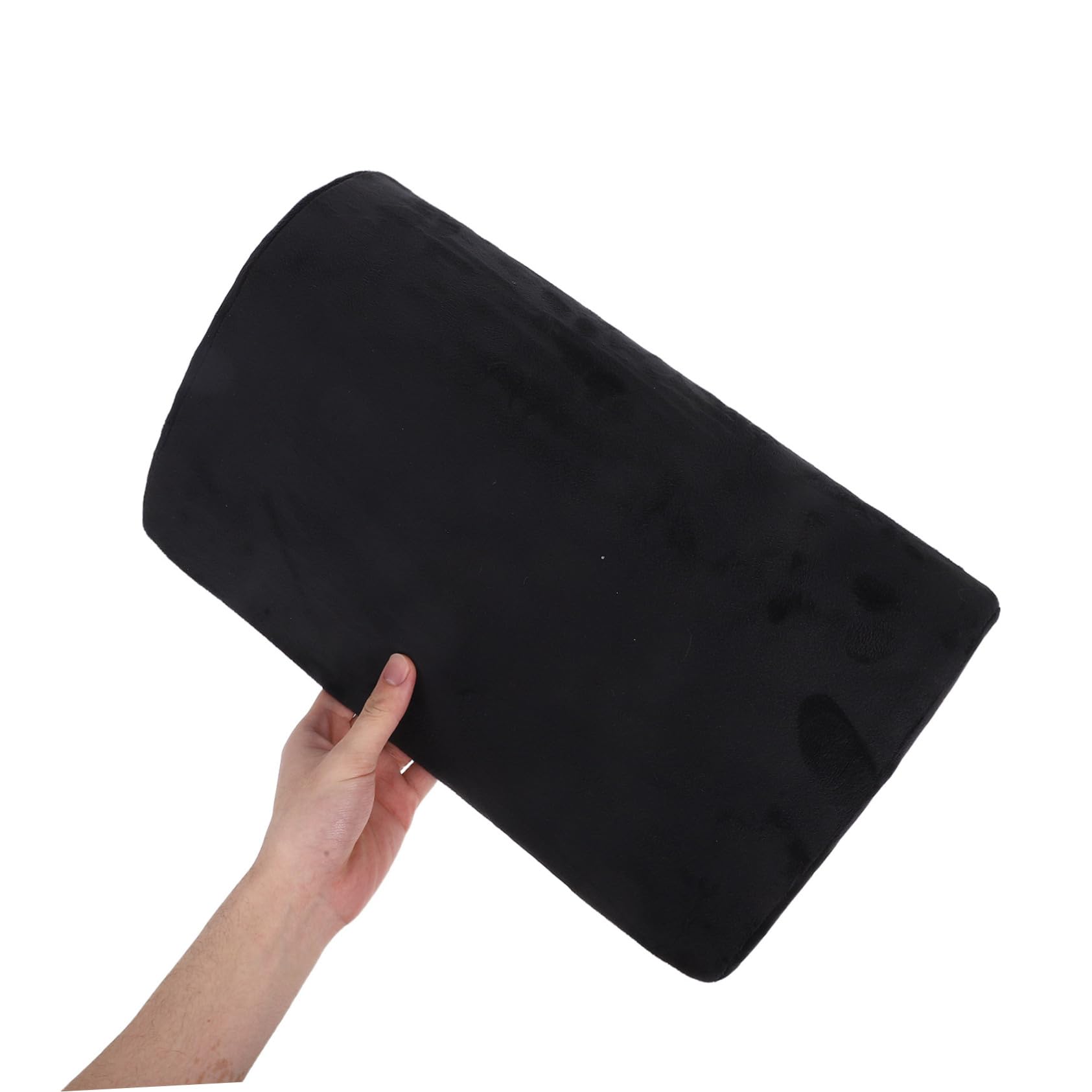 Poggiapiedi in Memory Foam Rettangolare Nero per Gaming e Casa | Coprisedile Sfoderabile e Lavabile, Base Antiscivolo, Design Portatile con Maniglia