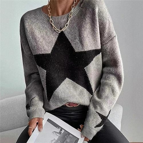 Fall Sweater 2023 Round Neck Star Thread Temperament Personalized Sweater Knit Mens Big And Tall Sweaters And3